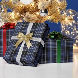 ScotsTee Shop Scottish Clark (Clarke) Tartan Christmas Wrapping Paper Tartan Gift Wrap
