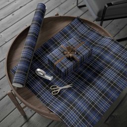 ScotsTee Shop Scottish Clark (Clarke) Tartan Christmas Wrapping Paper Tartan Gift Wrap