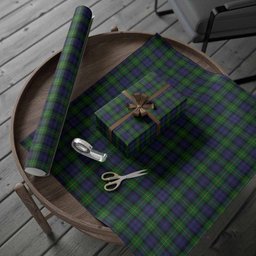 ScotsTee Shop Scottish Gordon Tartan Christmas Wrapping Paper Tartan Gift Wrap