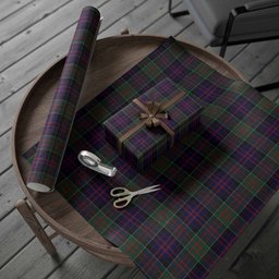 ScotsTee Shop Scottish MacDonald (McDonald) of Clanranald Tartan Christmas Wrapping Paper Tartan Gift Wrap