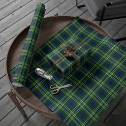 ScotsTee Shop Scottish Learmonth Tartan Christmas Wrapping Paper Tartan Gift Wrap