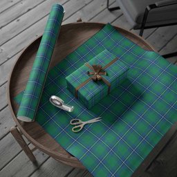 ScotsTee Shop Scottish Irvine Tartan Christmas Wrapping Paper Tartan Gift Wrap