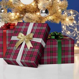 ScotsTee Shop Scottish Little Tartan Christmas Wrapping Paper Tartan Gift Wrap