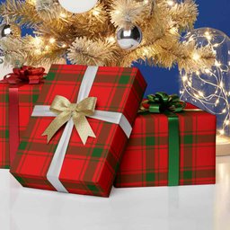 ScotsTee Shop Scottish Darroch Tartan Christmas Wrapping Paper Tartan Gift Wrap