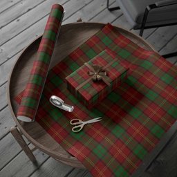 ScotsTee Shop Scottish Kirk Tartan Christmas Wrapping Paper Tartan Gift Wrap