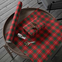 ScotsTee Shop Scottish Fenton Tartan Christmas Wrapping Paper Tartan Gift Wrap
