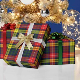 ScotsTee Shop Scottish Dewar Tartan Christmas Wrapping Paper Tartan Gift Wrap