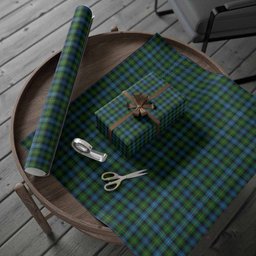 ScotsTee Shop Scottish Dyce Tartan Christmas Wrapping Paper Tartan Gift Wrap