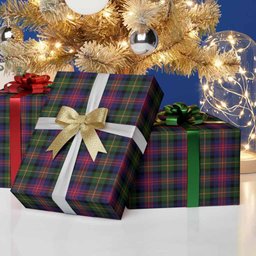 ScotsTee Shop Scottish Logan Tartan Christmas Wrapping Paper Tartan Gift Wrap