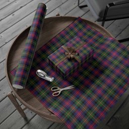 ScotsTee Shop Scottish Logan Tartan Christmas Wrapping Paper Tartan Gift Wrap