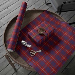 ScotsTee Shop Scottish Hamilton Tartan Christmas Wrapping Paper Tartan Gift Wrap