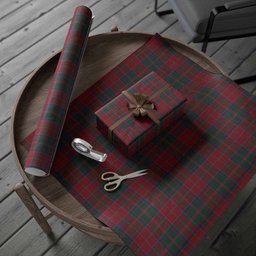 ScotsTee Shop Scottish MacDonald (McDonald) of Glencoe Tartan Christmas Wrapping Paper Tartan Gift Wrap
