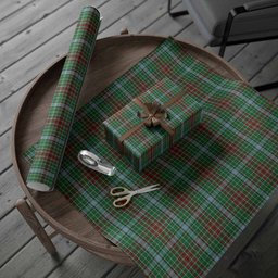 ScotsTee Shop Scottish Gayre Tartan Christmas Wrapping Paper Tartan Gift Wrap