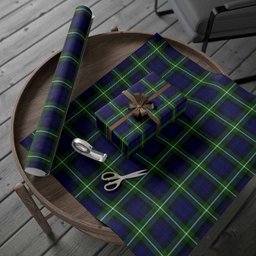 ScotsTee Shop Scottish Lammie Tartan Christmas Wrapping Paper Tartan Gift Wrap