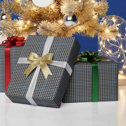 ScotsTee Shop Scottish Gladstone (Gladstanes) Tartan Christmas Wrapping Paper Tartan Gift Wrap