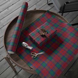ScotsTee Shop Scottish Fotheringham (Fotheringhame) Tartan Christmas Wrapping Paper Tartan Gift Wrap