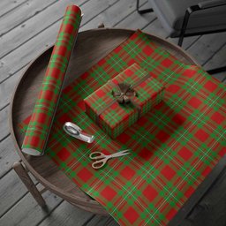 ScotsTee Shop Scottish Grierson Tartan Christmas Wrapping Paper Tartan Gift Wrap