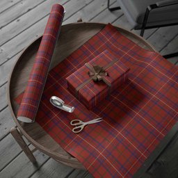 ScotsTee Shop Scottish Rose Tartan Christmas Wrapping Paper Tartan Gift Wrap