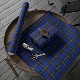 ScotsTee Shop Scottish Swan Tartan Christmas Wrapping Paper Tartan Gift Wrap