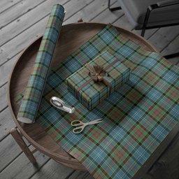 ScotsTee Shop Scottish Paisley Tartan Christmas Wrapping Paper Tartan Gift Wrap