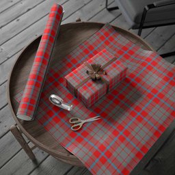 ScotsTee Shop Scottish Moubray Tartan Christmas Wrapping Paper Tartan Gift Wrap