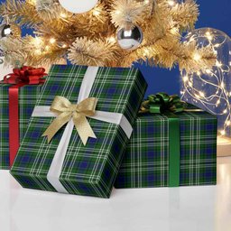 ScotsTee Shop Scottish Mow Tartan Christmas Wrapping Paper Tartan Gift Wrap