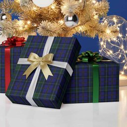 ScotsTee Shop Scottish Weir Tartan Christmas Wrapping Paper Tartan Gift Wrap