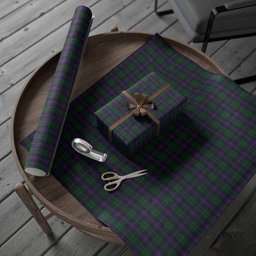 ScotsTee Shop Scottish Urquhart Tartan Christmas Wrapping Paper Tartan Gift Wrap
