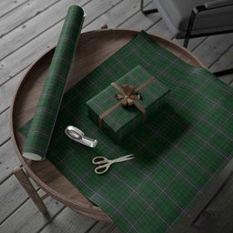ScotsTee Shop Scottish MacRae (McRae) Tartan Christmas Wrapping Paper Tartan Gift Wrap
