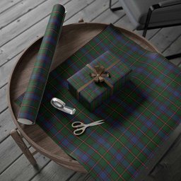 ScotsTee Shop Scottish Skene Tartan Christmas Wrapping Paper Tartan Gift Wrap