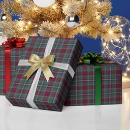ScotsTee Shop Scottish Spence (Spens) Tartan Christmas Wrapping Paper Tartan Gift Wrap
