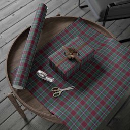 ScotsTee Shop Scottish Spence (Spens) Tartan Christmas Wrapping Paper Tartan Gift Wrap