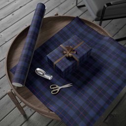 ScotsTee Shop Scottish Rangers Tartan Christmas Wrapping Paper Tartan Gift Wrap