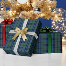ScotsTee Shop Scottish Marshall Tartan Christmas Wrapping Paper Tartan Gift Wrap
