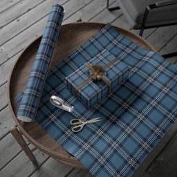 ScotsTee Shop Scottish Saint Andrews Tartan Christmas Wrapping Paper Tartan Gift Wrap