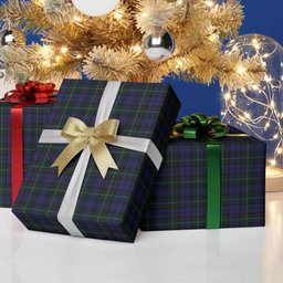 ScotsTee Shop Scottish Sempill (Semple) Tartan Christmas Wrapping Paper Tartan Gift Wrap