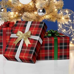 ScotsTee Shop Scottish Majoribanks Tartan Christmas Wrapping Paper Tartan Gift Wrap