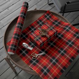 ScotsTee Shop Scottish Majoribanks Tartan Christmas Wrapping Paper Tartan Gift Wrap