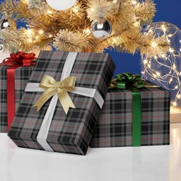 ScotsTee Shop Scottish Moffat Tartan Christmas Wrapping Paper Tartan Gift Wrap