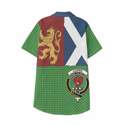 ScotsTee Shop Scottish Currie Crest Tartan Kid Hawaiian Shirt Lion Rampant Saltire Style