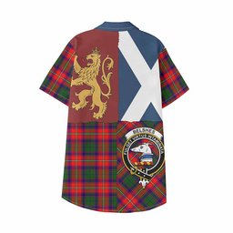 ScotsTee Shop Scottish Belshes (Belsches) Crest Tartan Kid Hawaiian Shirt Lion Rampant Saltire Style