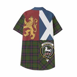 ScotsTee Shop Scottish Cochrane Crest Tartan Kid Hawaiian Shirt Lion Rampant Saltire Style