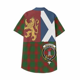ScotsTee Shop Scottish Middleton Crest Tartan Kid Hawaiian Shirt Lion Rampant Saltire Style