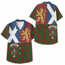 ScotsTee Shop Scottish Middleton Crest Tartan Kid Hawaiian Shirt Lion Rampant Saltire Style