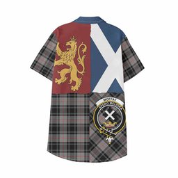 ScotsTee Shop Scottish Moffat Crest Tartan Kid Hawaiian Shirt Lion Rampant Saltire Style