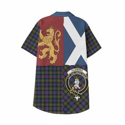 ScotsTee Shop Scottish Fleming Crest Tartan Kid Hawaiian Shirt Lion Rampant Saltire Style