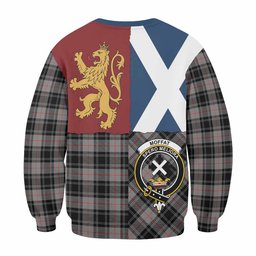 ScotsTee Shop Moffat Crest Tartan Sweatshirt with Lion Rampant Saltire Style