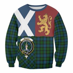 ScotsTee Shop McCoy Crest Tartan Sweatshirt with Lion Rampant Saltire Style