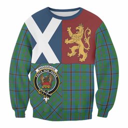 ScotsTee Shop Snodgrass Crest Tartan Sweatshirt with Lion Rampant Saltire Style