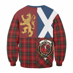ScotsTee Shop Orr Crest Tartan Sweatshirt with Lion Rampant Saltire Style